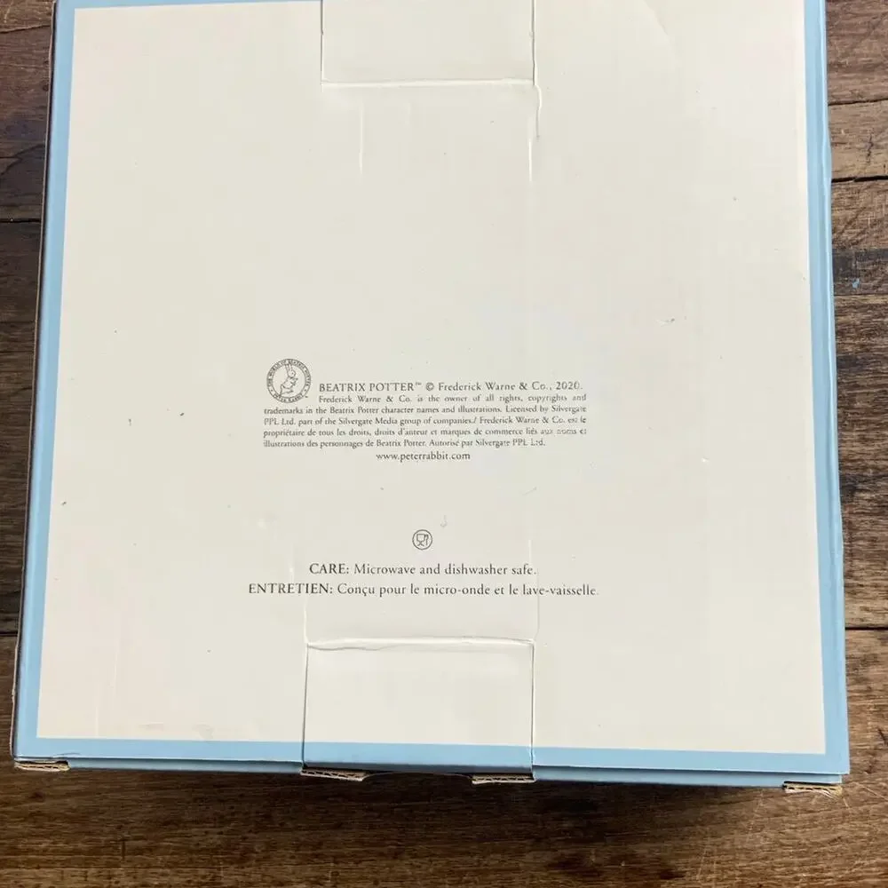 Pottery Barn Hilltop Meadow 4 Appetizer Plates Peter Rabbit NIB